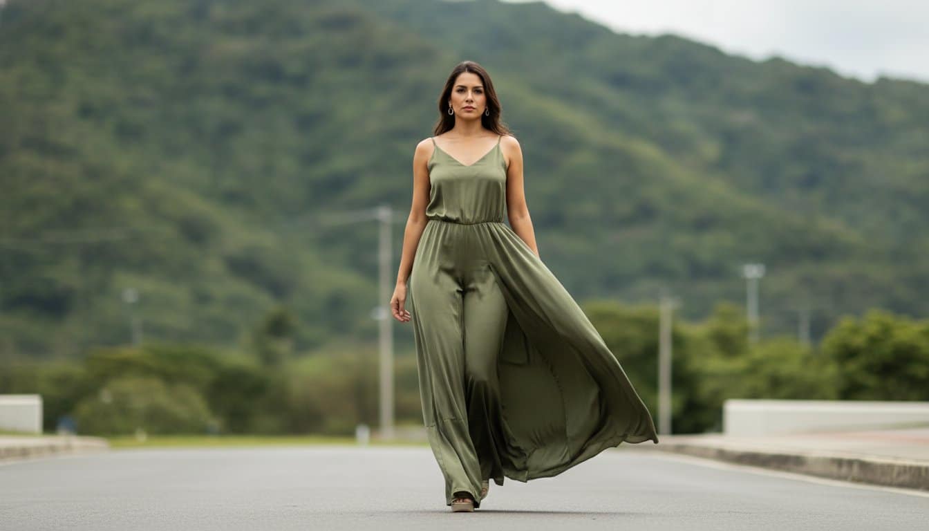 Overoles de pierna ancha para mujer: El equilibrio entre libertad y elegancia natural