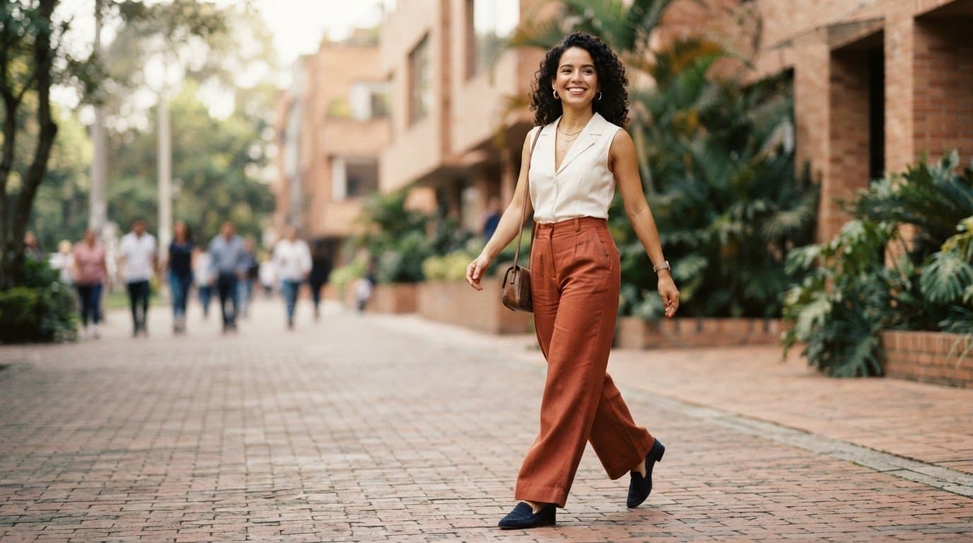 Pantalones de pierna ancha para bajitas: cómo elegirlos y combinarlos